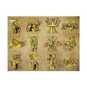 Saint Seiya - "Vestiti Oro" Art Print Da Collezione 50 x 40 cm - AbyStyle