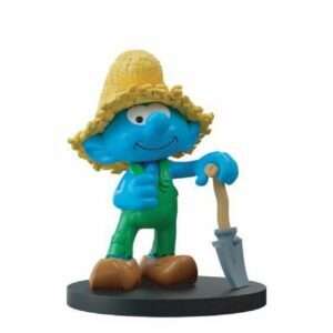 Smurfs Farmer Resin Figura Statua Puppy