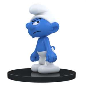 Smurfs Grouchy Smurf Resin Figura Statua Puppy