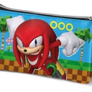 Sonic - The Hedgehog Astuccio Triplo Sega Knuckles Run Multicolour Karactermania