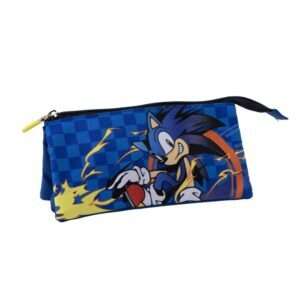 Sonic the Hedgehog triple pencil case CerdÁ