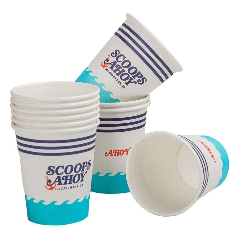 Stranger Things Set Di 24 Paper Cups Scoops Ahoy Cinereplicas