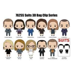 Suits 3d Pvc Bag Clips Series 1 Con Figure Int.