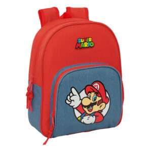 Super Mario Regolabile Zaino 34cm Safta