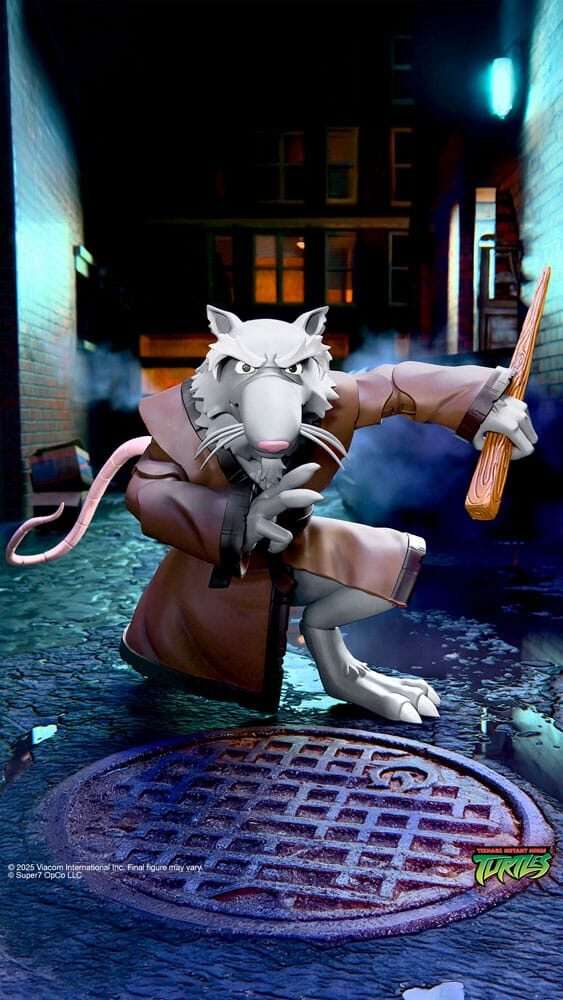 Tartarughe Ninja Ultimates Action Figura Splinter 18 Cm Super7