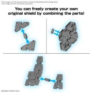 30MM OPT PARTS SET 19 MULTI SHIELD 1/144 Model Kit Bandai Model Kit Gunpla