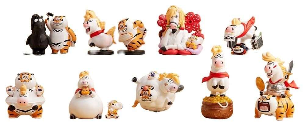 Alexander The Fat TigerBlind Box Mini Figures The Real Crazy Horse Funism