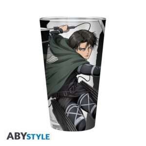 ATTACK ON TITAN - Large Glass - 400ml - Levi S4 -