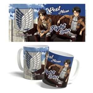 Attack On Titan Tazza Rest Now, Fight Later 325 Ml Popbuddies