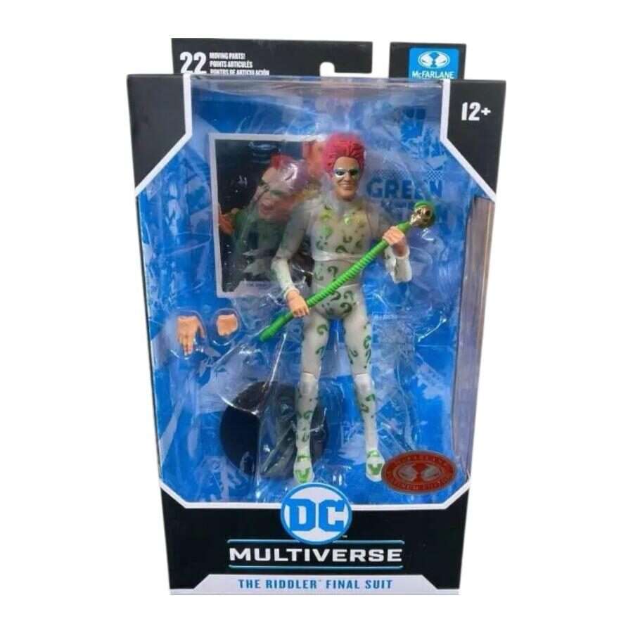 Batman Forever Action Figure Riddler Final Suit Platinum 18 Cm Mcfarlane Toys