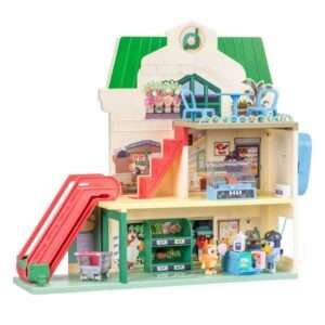 Bluey Mini Figura Playset Bluey Let's Play Chef Supermarket Moose Toys