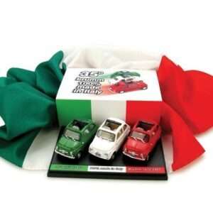 Brumm TRIO500 SET 3 Pezzi FIAT 500D 1960 + FLAG 1/43 Modellino