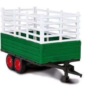 CARSON 500907177 RIMORCHIO DUE ASSI PER TRATTORE FENDT 1/14 Modellino