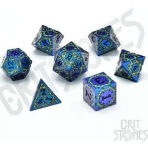 CritStones Metal Dice Set Twilight Grove (7) Glassstaff