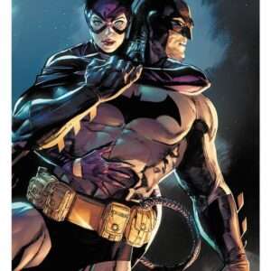 DC Comics Art Print Batman & Catwoman 61 X 41 Cm - Unframed Sideshow Collectibles