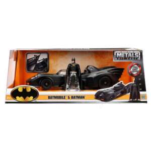 Dc Comics Batmovil Metal Car + Batman Figura Set Jada Toys
