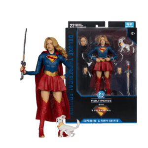 Dc Theatrical Action Figure Deluxe Supergirl con Baby Crypto 17 Cm Mcfarlane Toys