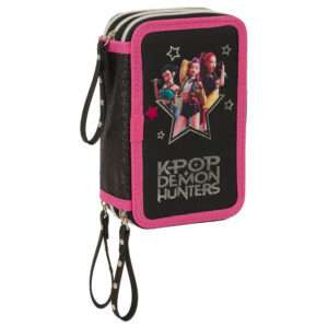 Demon Hunters Kpop Energy triple pencil case 37pcs Safta