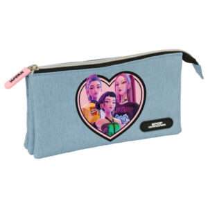 Demon Hunters Kpop Huntrix triple pencil case Safta