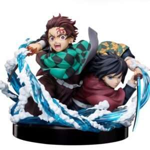 Demon Slayer: Kimetsu No Yaiba Pvc Statua Tanjiro & Giyuu 13 Cm Aniplex