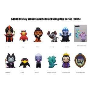 Disney 3d Foam Bag Clips Villains Series 4 Con Figure Int.