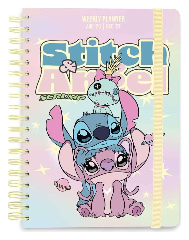 Disney School Diario Weekly Planner 2026/2027 Stitch E Angel A5 Grupo Erik