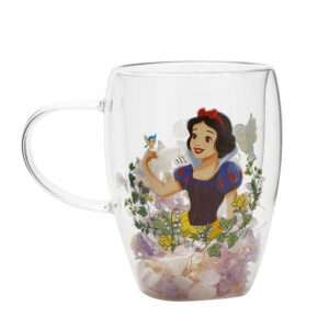 Disney Snow White floral decorative glass mug Widdop & Co