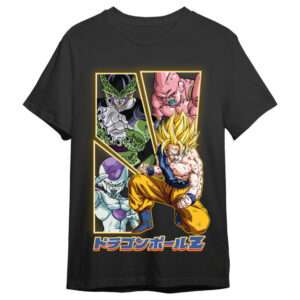 Dragon Ball Z Villains & Goku adult t-shirt Toei Animation Taglia L