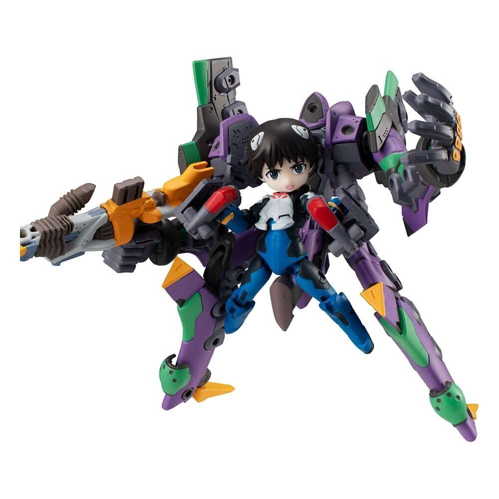 Evangelion Desktop Army Figura Shinji Ikari & Evangelion No. 1 New Theatrical Edition 15 Cm Megahouse