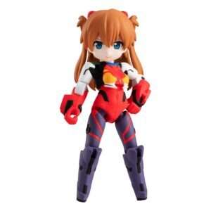 Evangelion Desktop Army Figures Shikinami Asuka Langley & Evangelion 2 8 - 15 Cm Megahouse