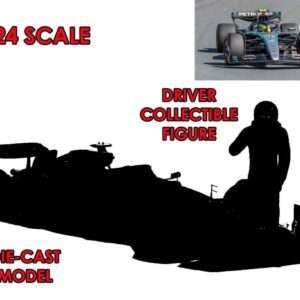 F1 Mercedes W15 E Perfomance 2023 Con Russel Figura - 1:24 Die-cast Model Modelli In Scala Bburago