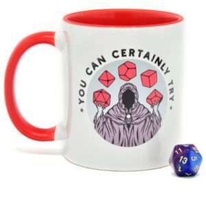 Glassstaff Regalo Set Tazza & Dice D20 You Can Certainly Try Glassstaff