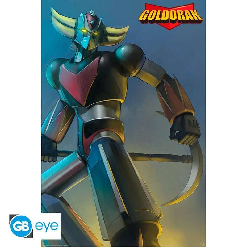 Goldrake Poster Maxi Grendizer con Ascia 91.5 x 61 cm Gbeye