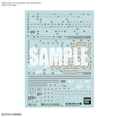 GUNDAM DECAL 123 GUNDAM ORIGIN MULTI 4 MODEL KIT BANDAI MODEL KIT