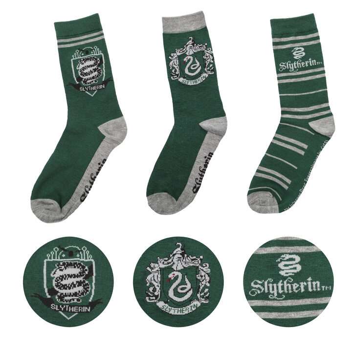 Harry Potter Cinereplicas Serpeverde Calzini 3 Pairs Set Accessori Abbigliamento