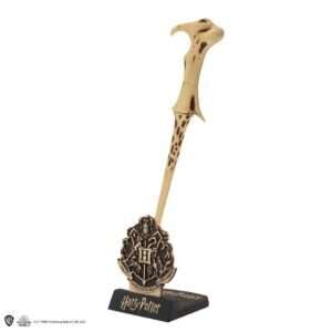 HARRY POTTER VOLDEMORT WAND PEN IN STAND Penna CINEREPLICAS