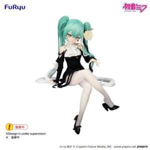 Hatsune Miku Noodle Stopper Pvc Statua Flower Fairy White Rose 14 Cm Furyu