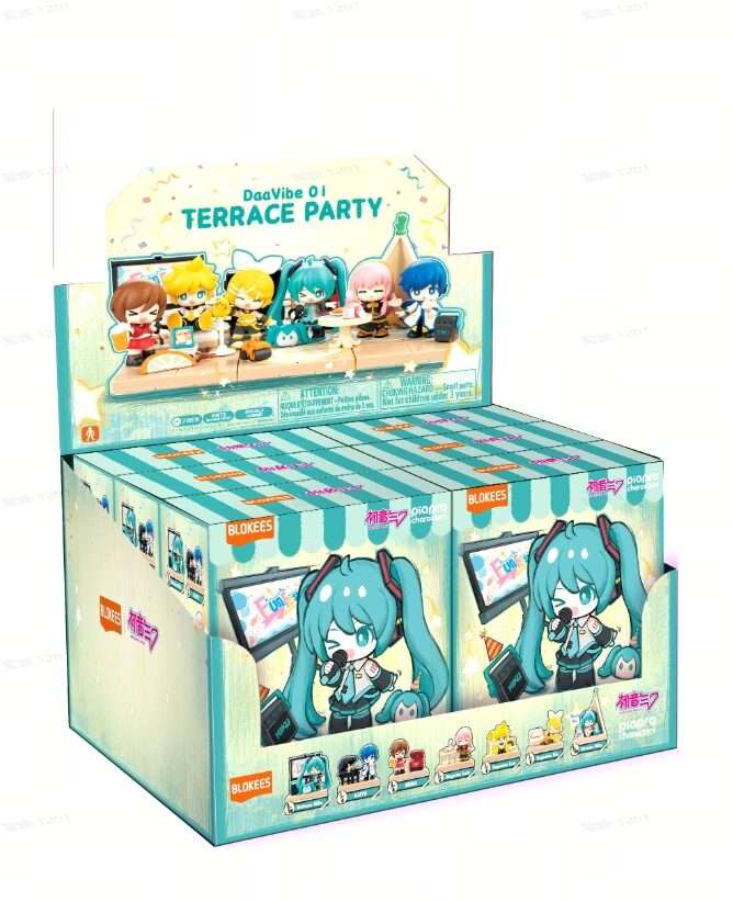 HATSUNE MIKU TERRACE PARTY DAA VIBE MODEL KIT BLID BOX SET (6) Model Kit BLOKEES