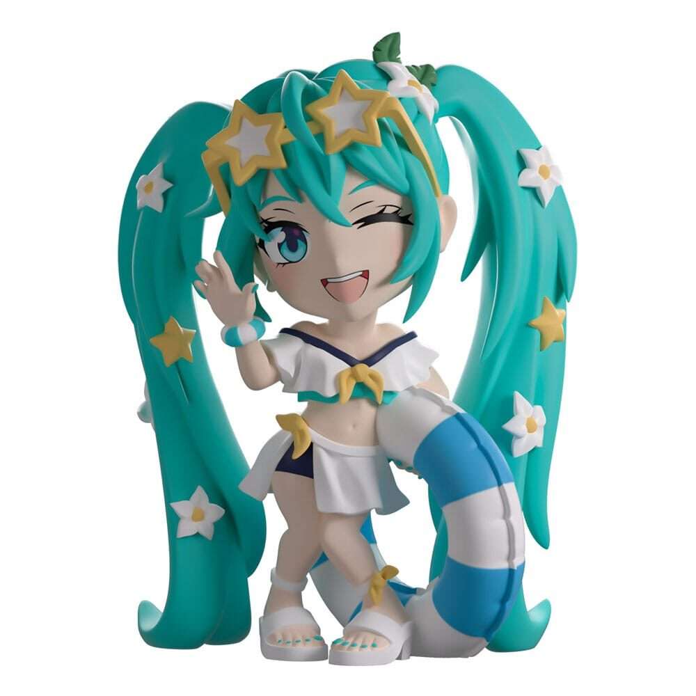 Hatsune Miku Vinile Figura Summer Style Miku 12 Cm Youtooz