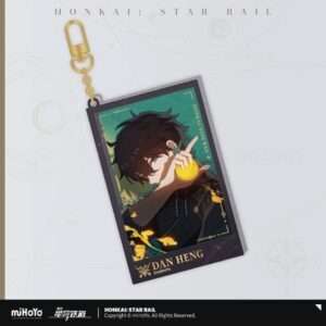 Honkai: Star Rail Countdown Departure Series Acrylic Portachiavi Dan Heng Glitter 9 Cm Mihoyo