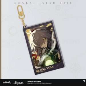 Honkai: Star Rail Countdown Departure Series Acrylic Portachiavi Jing Yuan Glitter 9 Cm Mihoyo