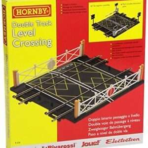 Hornby R636 Passaggio a Livello Binario Doppio Modellismo SCATOLA ROVINATA