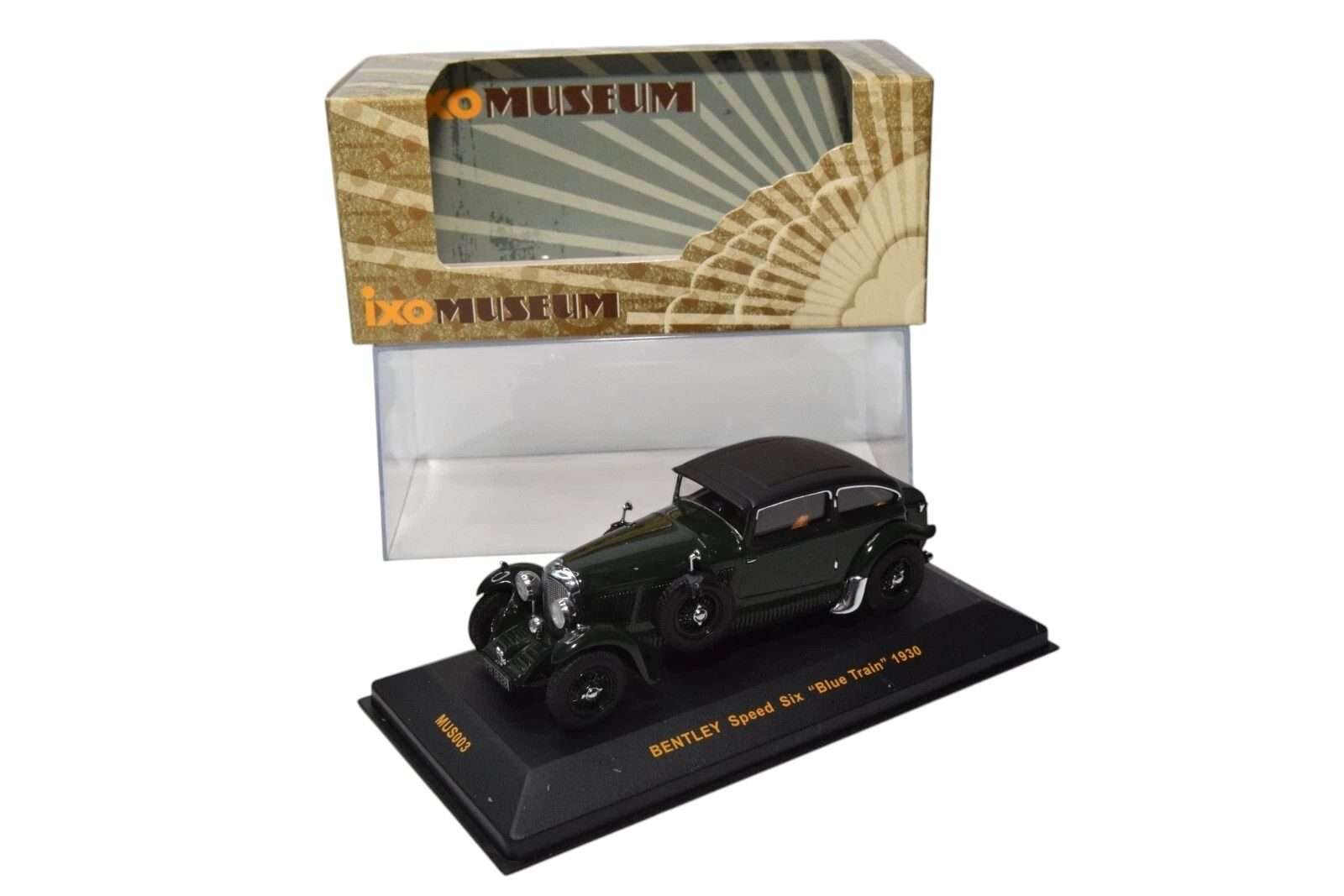 Ixo model BENTLEY SPEED SIX Blue Train 1930 Mus003 Green 1:43 Modellino