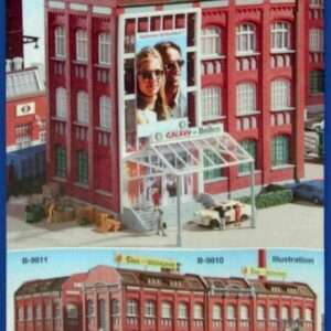 Kibri 9811 Fabbrica di occhiali 200x200x220 mm Kit HO modellismo Scatola rovinata