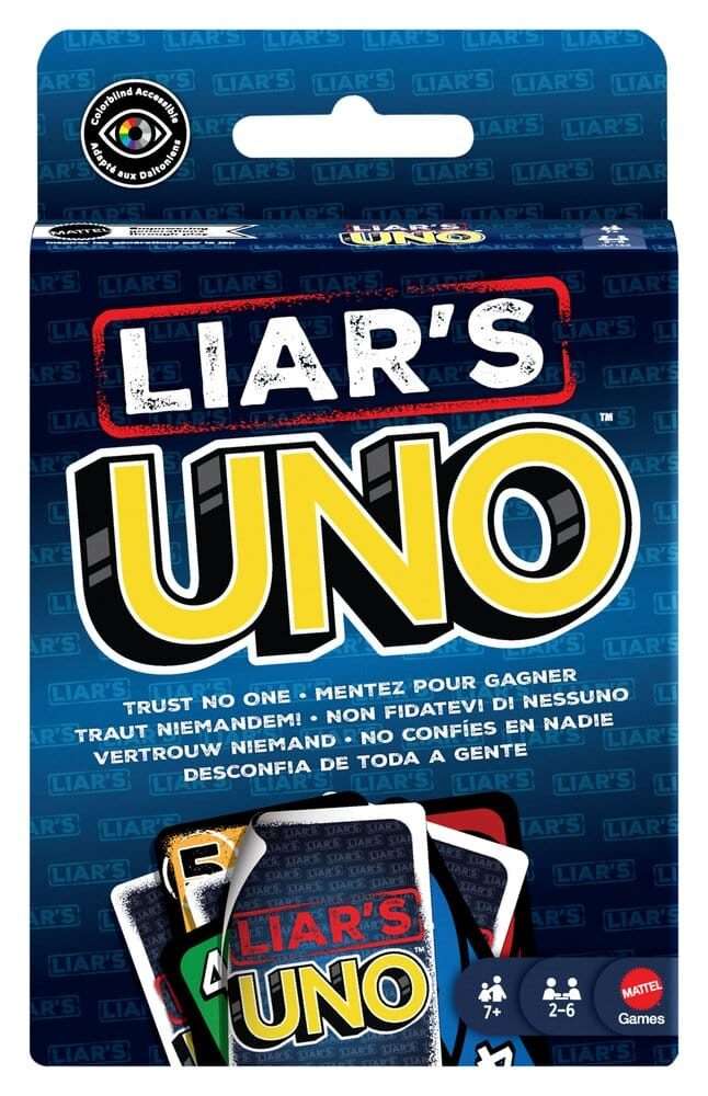 Liar's Uno Carte Gioco Mattel