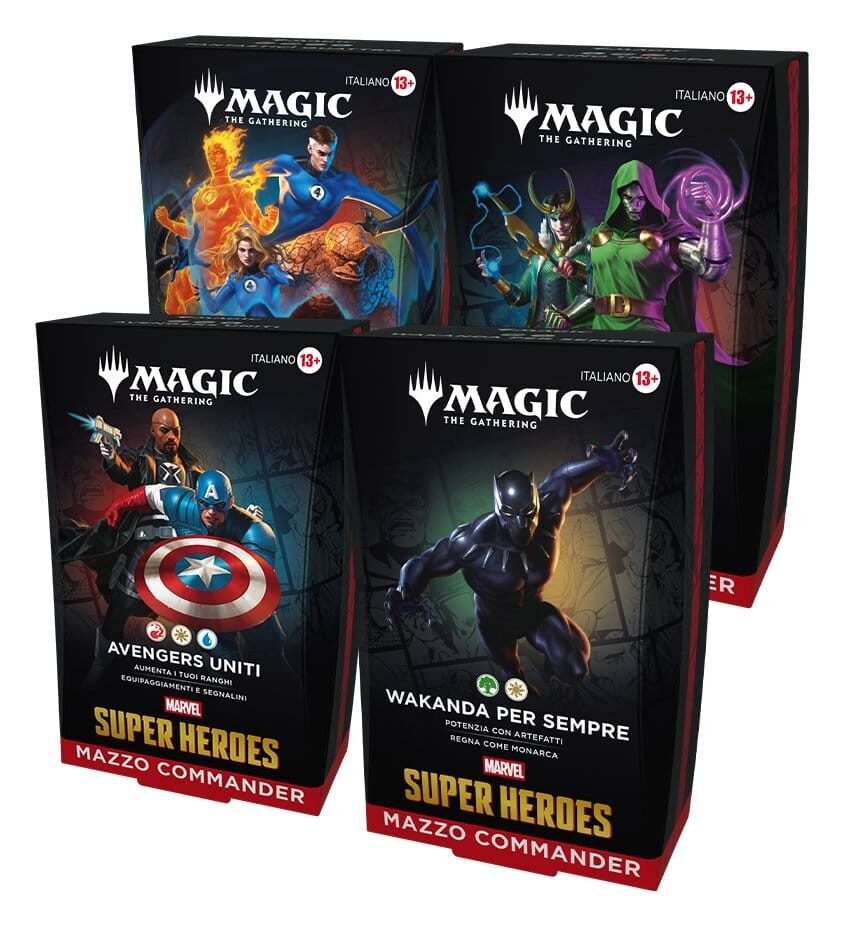 Magic The Gathering Marvel Super Heroes Commander Decks Case Italian Wizards of the Coast