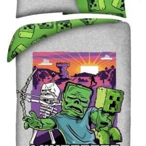 Minecraft Movie Duvet Set Ver. 1 140 X 200 Cm / 70 X 90 Cm Halantex