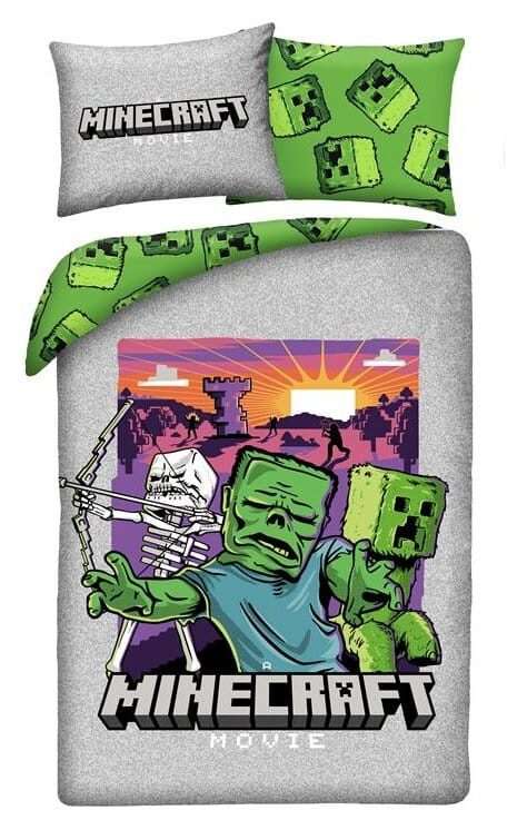 Minecraft Movie Duvet Set Ver. 1 140 X 200 Cm / 70 X 90 Cm Halantex