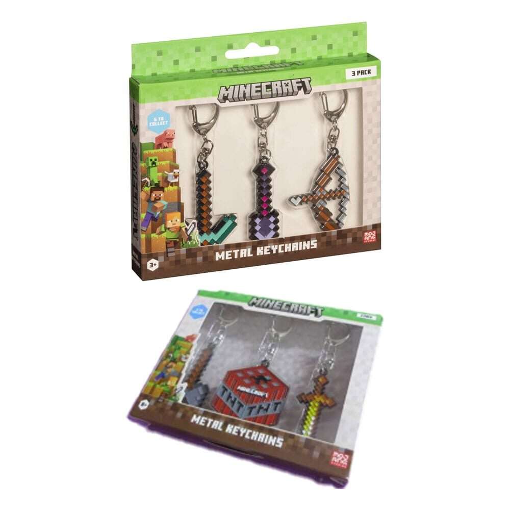Minecraft Portachiavis 3-pack Pmi