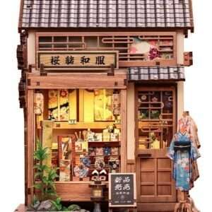 Miniature House Model Kit Sakura O Kimono Shop 19 X 14 Cm CuteBee